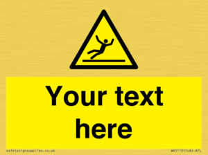 Custom Figure Slipping Sign